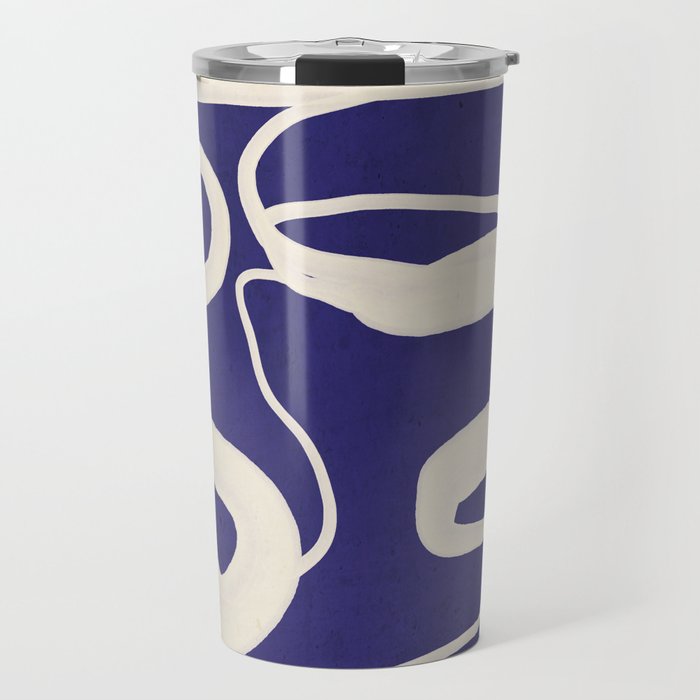 Abstract line art 100 Travel Mug Gallery Image 1