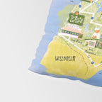 Map of Northern Michigan - Pasty Tour in Peach Pillow Sham Gallery Image 4