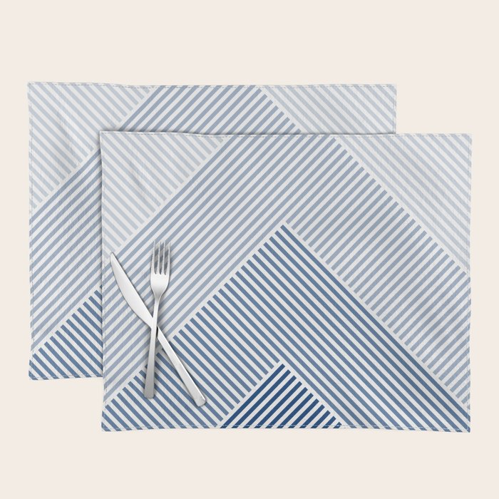 Blue Shades Lines  Placemat Gallery Image 1