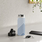 Blue Shades Lines  Water Bottle Gallery Image 4