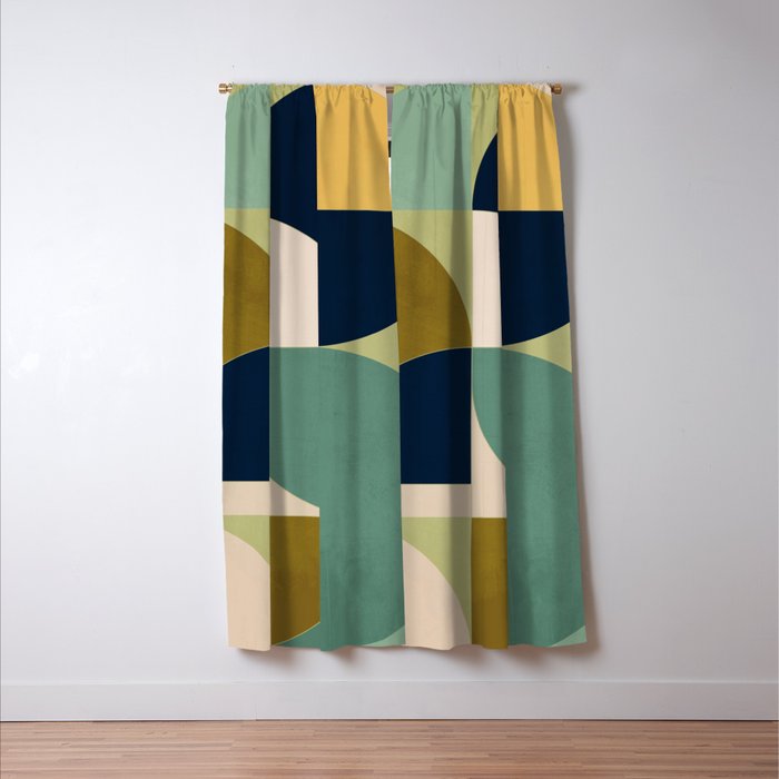 Geometric Shapes 249 Window Curtain Gallery Image 3