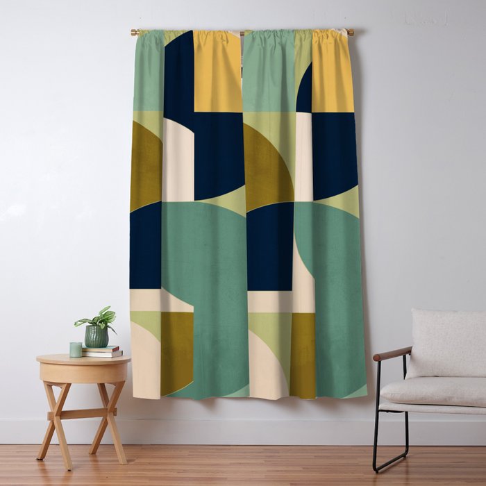 Geometric Shapes 249 Window Curtain Gallery Image 5