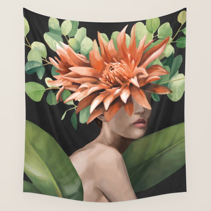 Veiled by Bloom 2 Wall Tapestry Gallery Image 1