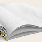 Floral Leaves and Blooms, Navy Blue, Yellow, Beige Notebook Gallery Image 2