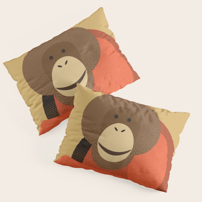 Whimsy Orangutan Pillow Sham Gallery Image 1