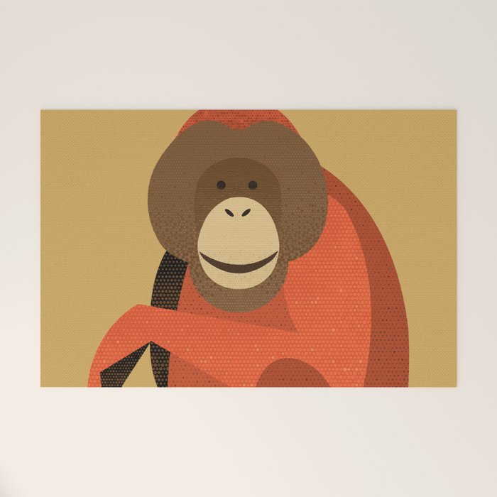 Whimsy Orangutan Welcome Mat Gallery Image 1