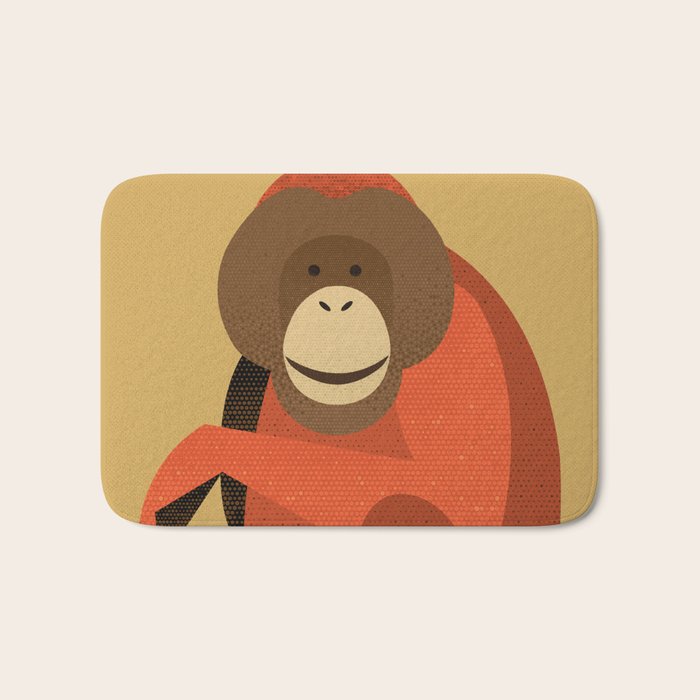 Whimsy Orangutan Bath Mat Gallery Image 1