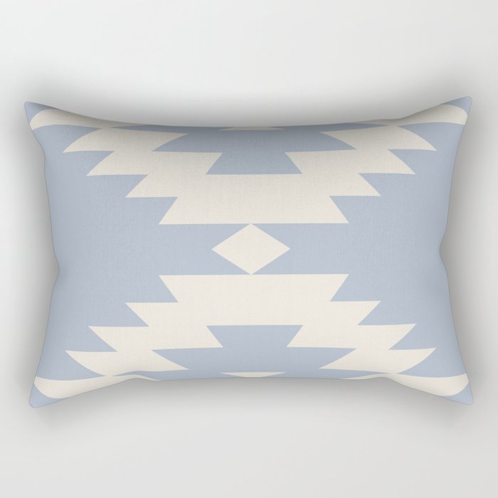 Southwestern Minimalism - Sky Blue Rectangular Pillow Gallery Image 2