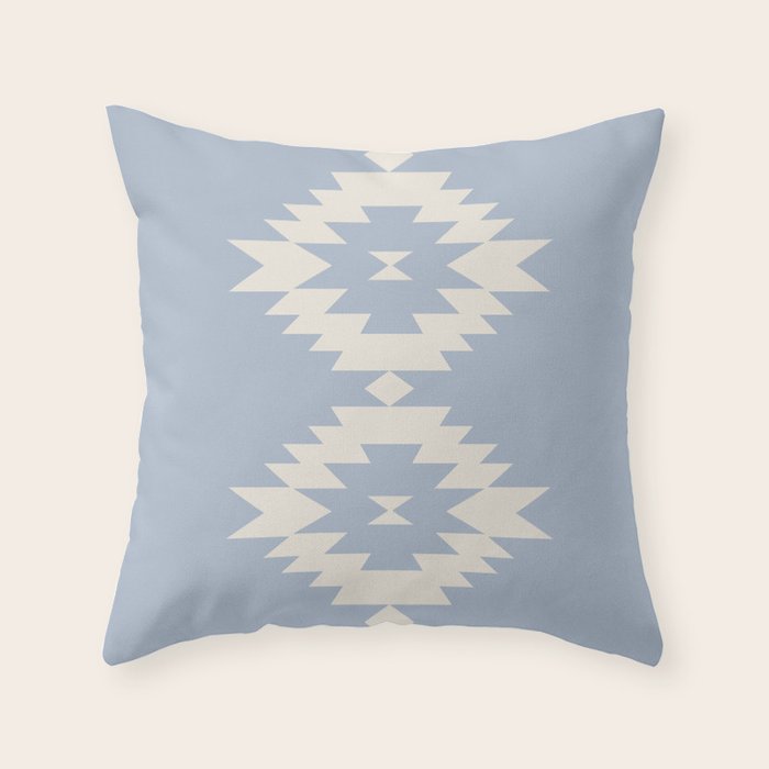 Southwestern Minimalism - Sky Blue Throw Pillow Gallery Image 1