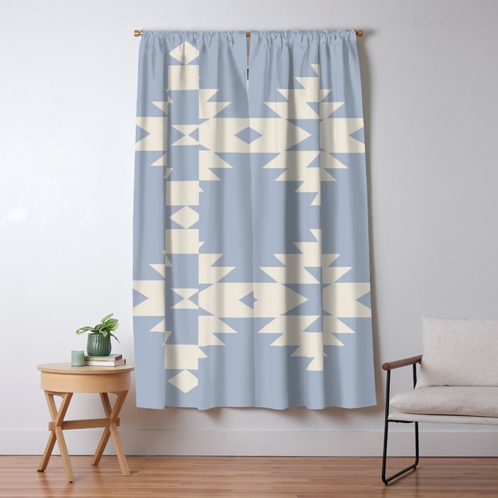 Southwestern Minimalism - Sky Blue Window Curtain Gallery Image 5