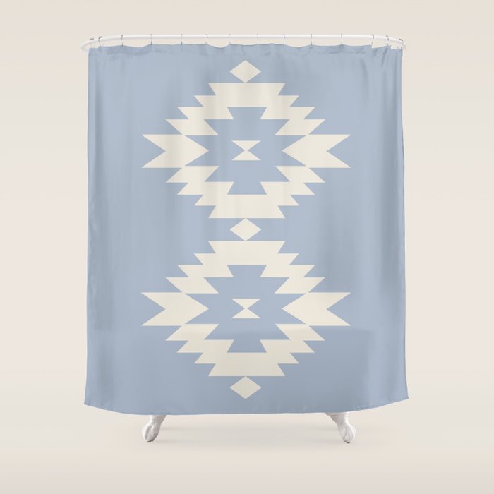 Southwestern Minimalism - Sky Blue Shower Curtain Gallery Image 1