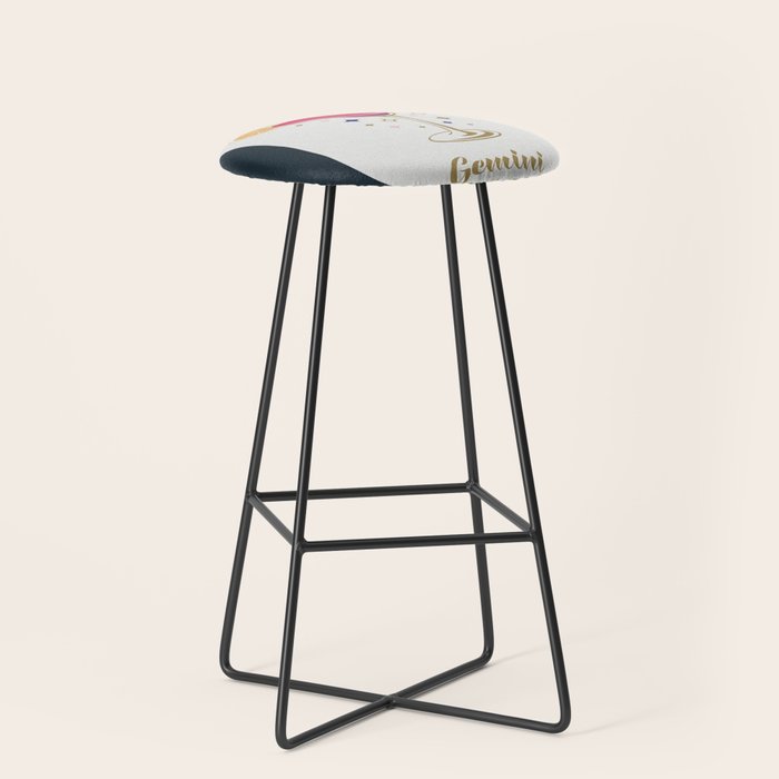 Daiquiri Cocktail Zodiac Sign Stool Gallery Image 1