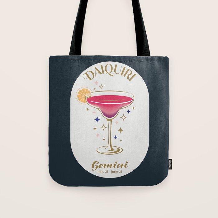 Daiquiri Cocktail Zodiac Sign Tote Bag Gallery Image 1