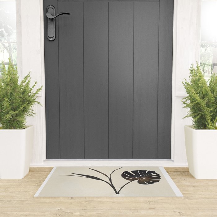 Monstera Decoration Welcome Mat Gallery Image 3