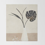 Monstera Decoration Throw Blanket Gallery Image 2