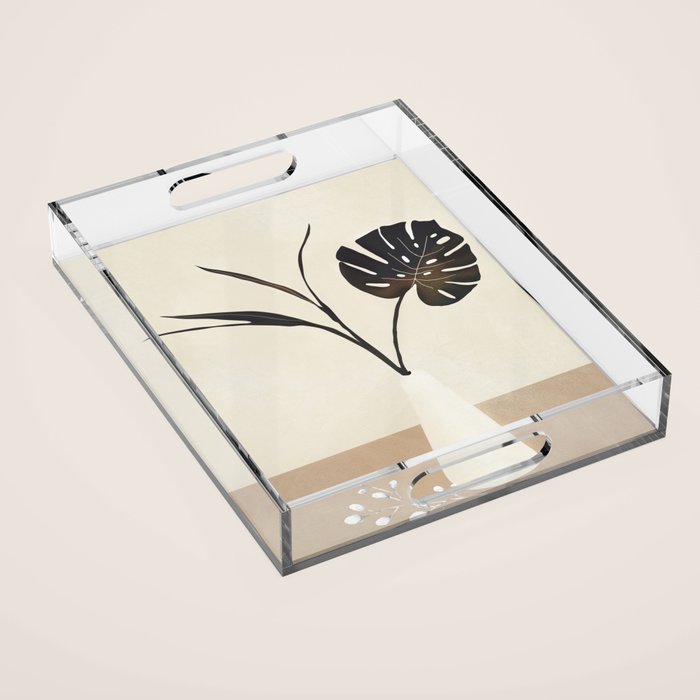 Monstera Decoration Acrylic Tray Gallery Image 1