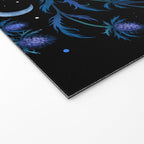 Blue Thistle & Cat Welcome Mat Gallery Image 2