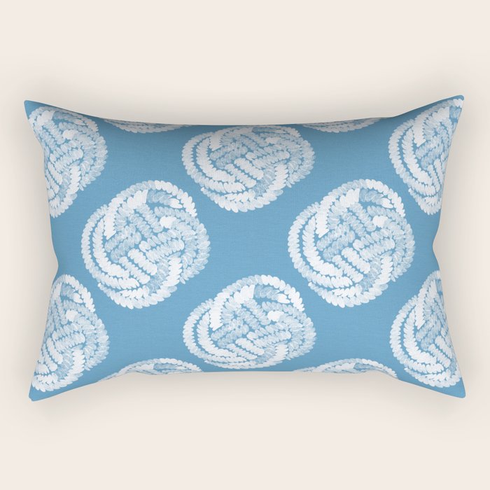 Coastal Knot Interlacing Rectangular Pillow Gallery Image 2