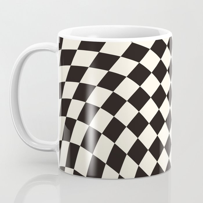 Black&White Checker Coffee Mug Gallery Image 3