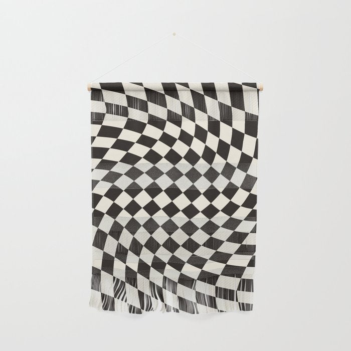 Black&White Checker Wall Hanging Gallery Image 1