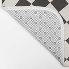 Black&White Checker Bath Mat Gallery Image 2
