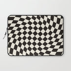 Black&White Checker Laptop Sleeve Gallery Image 1