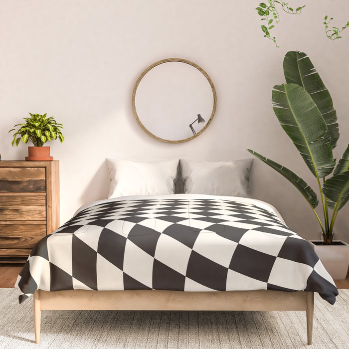 Black&White Checker Comforter Gallery Image 3