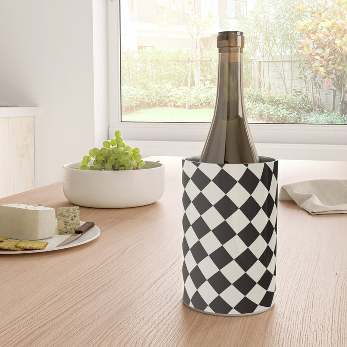 Black&White Checker Wine Chiller Gallery Image 4
