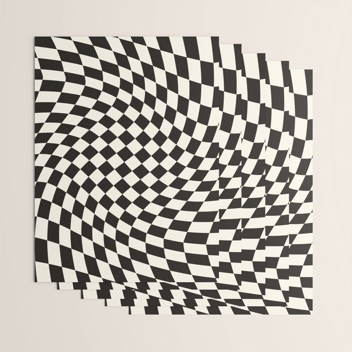 Black&White Checker Wrapping Paper Gallery Image 3