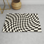 Black&White Checker Rug Gallery Image 1