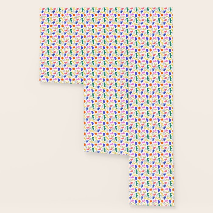 Abstract shape seamless pattern with colorful geometric doodles Wallpaper Gallery Image 3