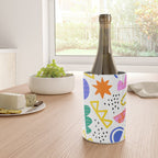Abstract shape seamless pattern with colorful geometric doodles Wine Chiller Gallery Image 4