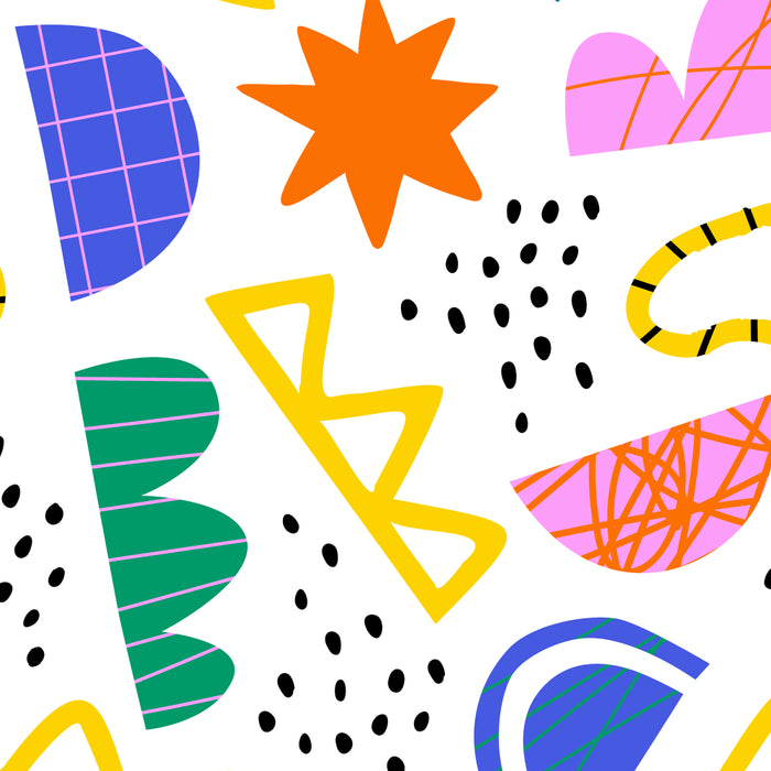 Abstract shape seamless pattern with colorful geometric doodles Coffee Mug Gallery Image 2