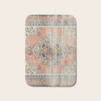 turkish floral - orange & olive green Bath Mat Gallery Image 1