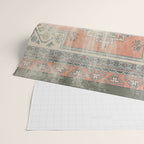 turkish floral - orange & olive green Wrapping Paper Gallery Image 2