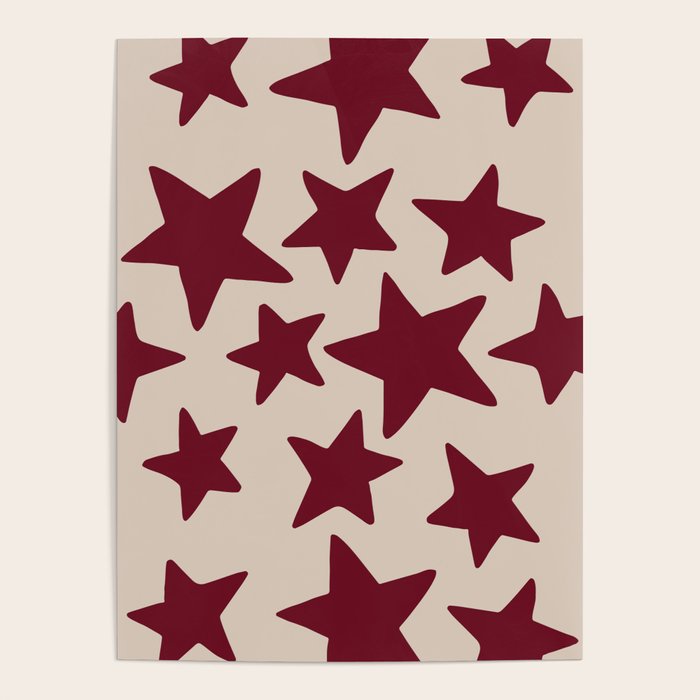 Wine Wonky Stars Poster Gallery Image 4