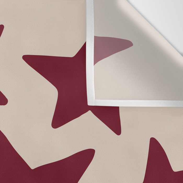Wine Wonky Stars Wall Tapestry Gallery Image 3