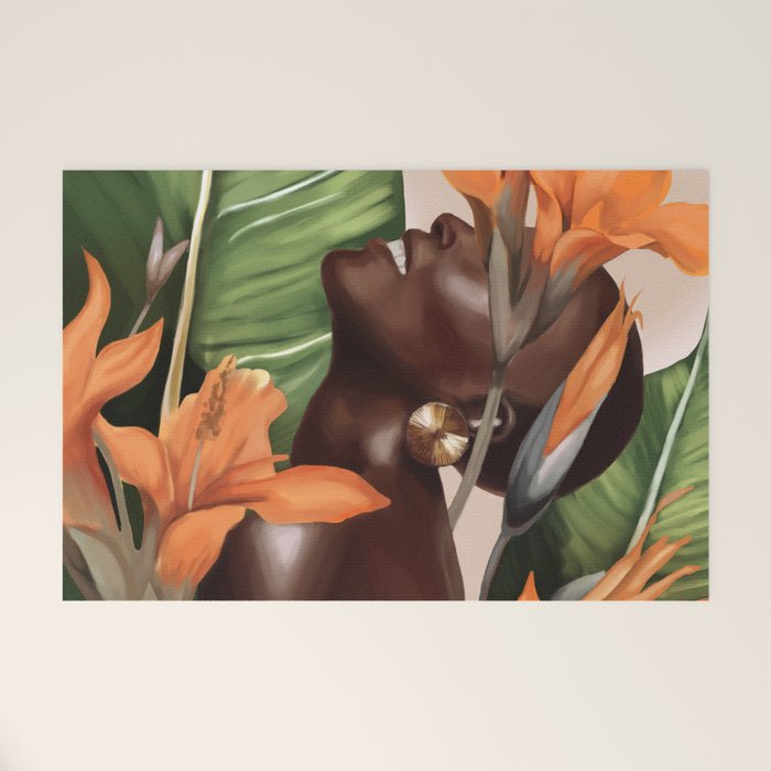 Ethereal Bloom Welcome Mat Gallery Image 1