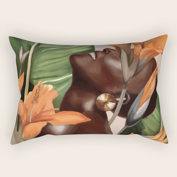 Ethereal Bloom Rectangular Pillow Gallery Image 1