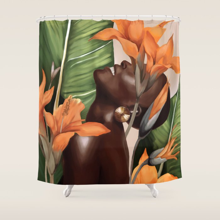 Ethereal Bloom Shower Curtain Gallery Image 1