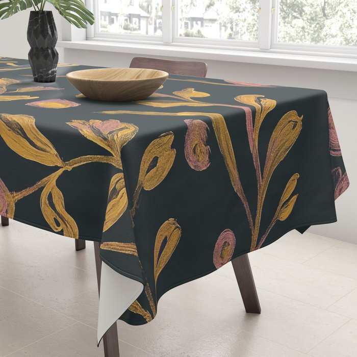 Floral Cheetah Tablecloth Gallery Image 3