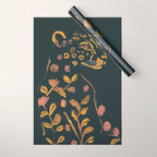 Floral Cheetah Wrapping Paper Gallery Image 1