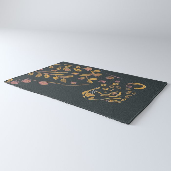 Floral Cheetah Rug Gallery Image 3