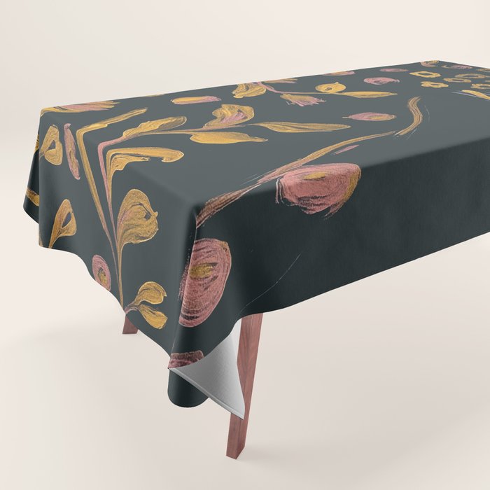 Floral Cheetah Tablecloth Gallery Image 1
