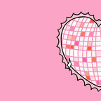 Disco Ball Heart Coffee Mug Gallery Image 2