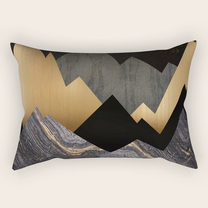 Metallic Night Rectangular Pillow Gallery Image 1