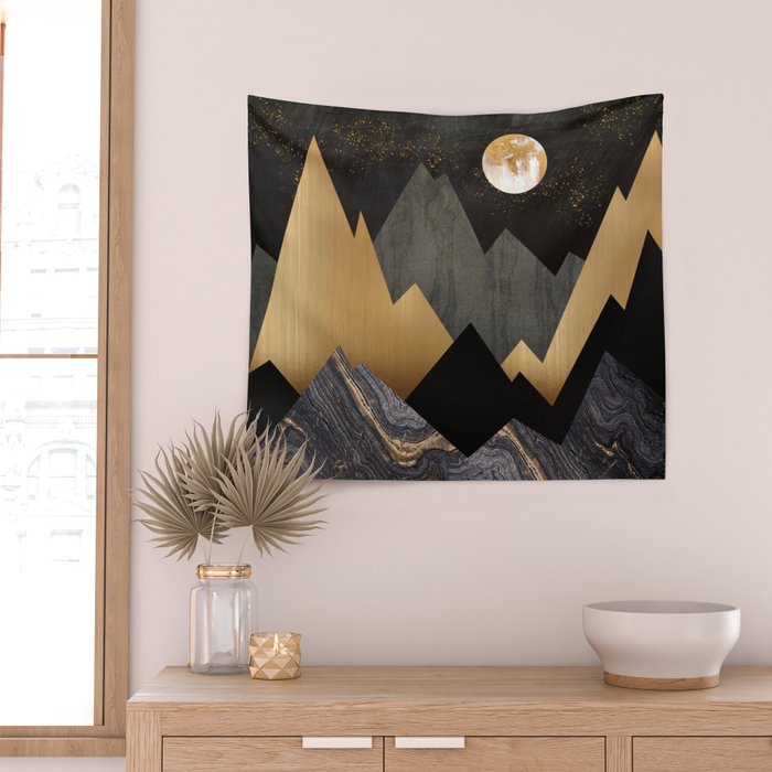 Metallic Night Wall Tapestry Gallery Image 2