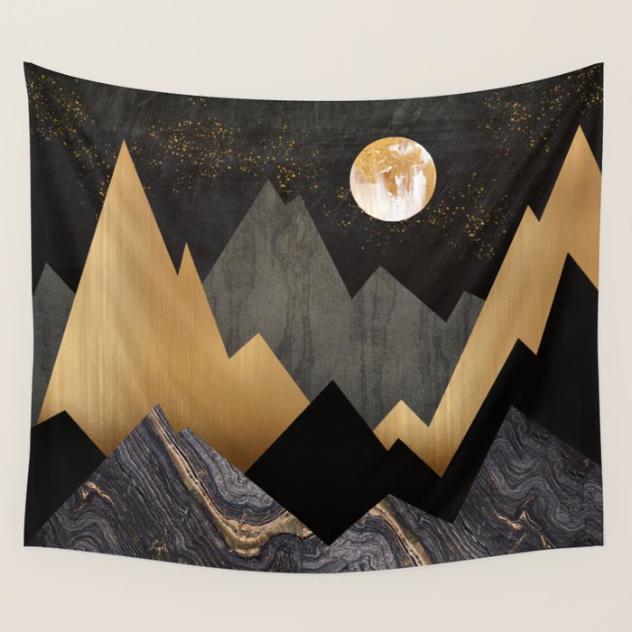 Metallic Night Wall Tapestry Gallery Image 1