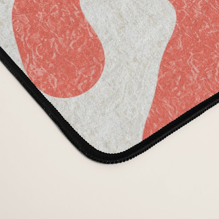 Living Coral Organic Pattern 2 Desk Mat Gallery Image 4