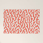 Living Coral Organic Pattern 2 Welcome Mat Gallery Image 1